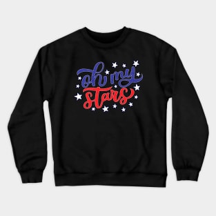 Southern Oh My Stars 4th of July Girls USA Patriotic Crewneck Sweatshirt